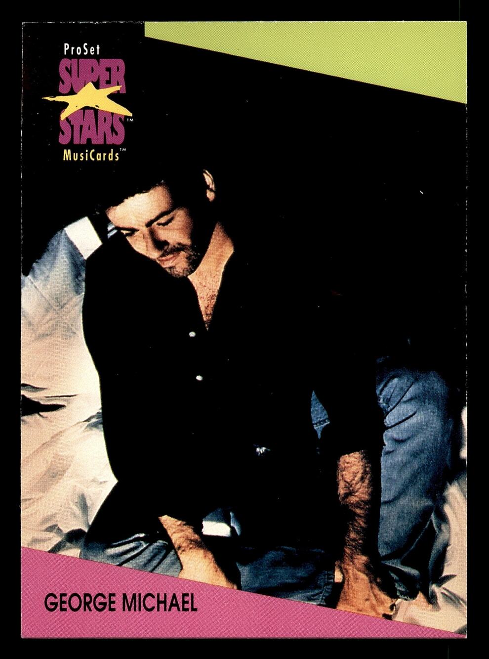 1991 Pro Set SuperStars MusiCards #78 George Michael Card